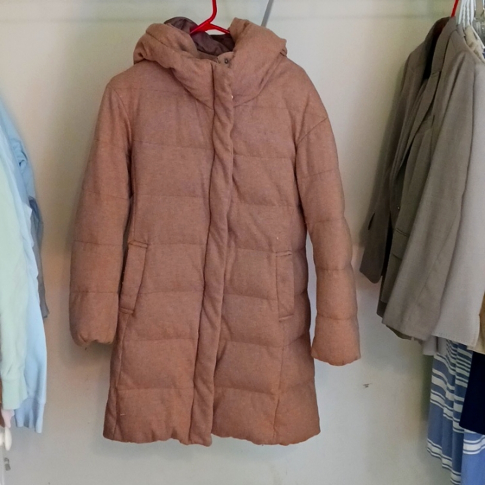 Uniqlo down feather jacket.